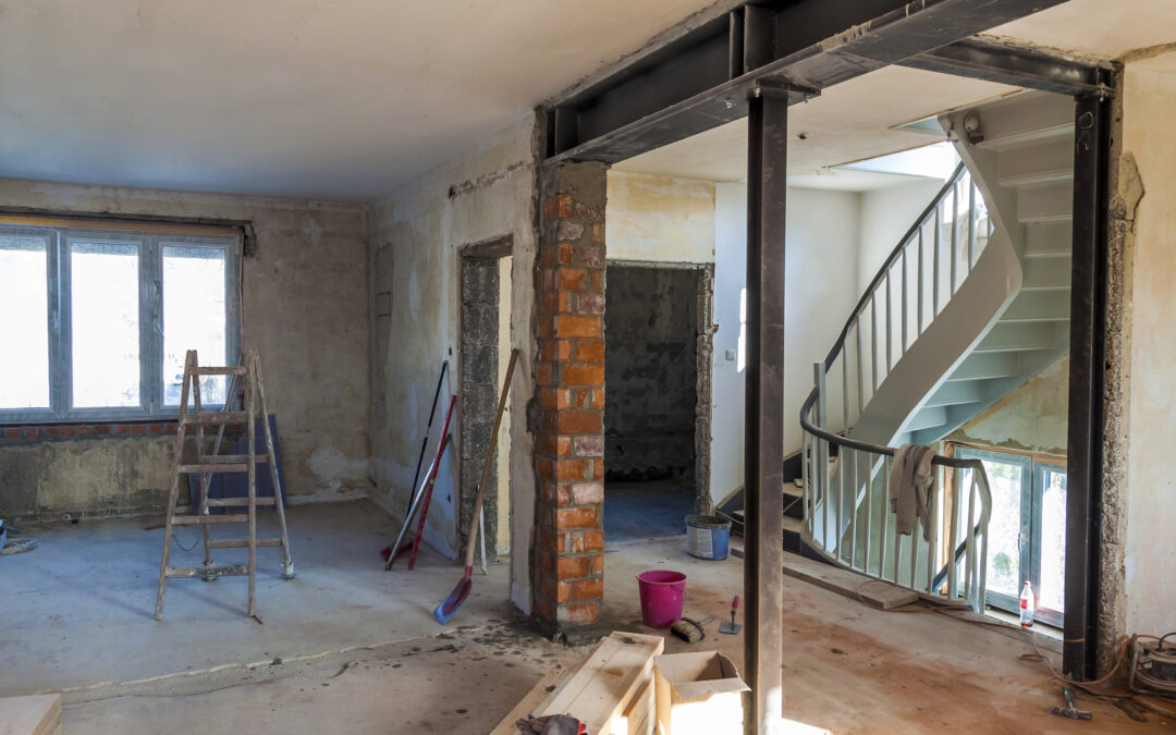 Interior of a house under construction. Renovation of an apartment